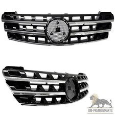 Kühlergrill Schwarz Glanz + Chrom Facelift Design für Mercedes ML W164 bj. 05-08 Kühlergrill Schwarz Glanz + Chrom Facelift Design für Mercedes ML W164 bj. 05-08