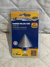 QEP Xtreme Performance 1-1/2" 38 mm Diamond Milling Cone For Grinder  #10066 NEW