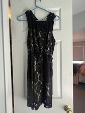 Women's Little Black Lacey Cocktail Dress Size M