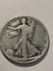 1921 Walking Liberty Half Dollar 90% Silver Circulated about FINE N563