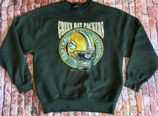 Vintage 1995 Pro Player Green Bay Packers Crewneck Sweatshirt Large MADE IN USA