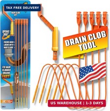 Flexisnake Drain Weasel Hair Clog Remover Kit - Plumbing Snake Auger for Cleanin