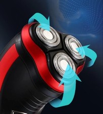 Electric Shaver Mens Razor Rotary Waterproof Pop-Up Trimmer Wet Dry Cordless 5