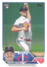 2023 Topps Update Series - Brent Headrick #US54 (RC) Twins