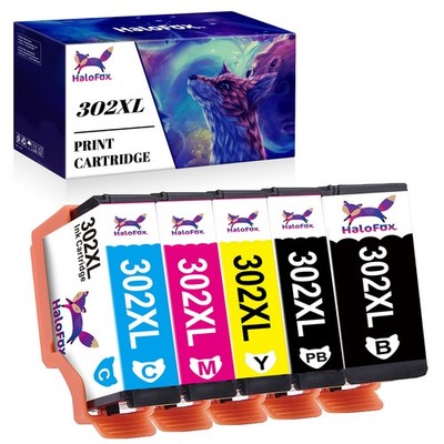 5Pack 302XL T302XL ink Compatible With Epson Expression Premium XP-6000 XP-6100
