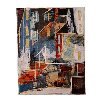Original  Acrylic Abstract Expressionism Painting On Canvas By Vincent Martin