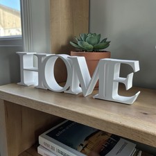 Home Schriftzug 3D Deko Aufsteller Modern Wohnzimmer Tischdeko Geschenk Idee