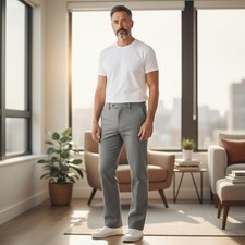 Vtg 70s Sansabelt Jaymar Fabric Wide Leg No Belt Golf Pimp Pants 32/30