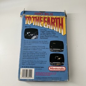 To The Earth Game For Nintendo Entertainment System NES Boxed & Complete