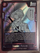 Dragon ball Trunks Future Card Holo English