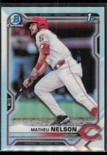 2021 Bowman Draft Chrome Refractor 1st Matheu Nelson #BDC-103