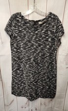 Loft Women's Size L Black & White Dress