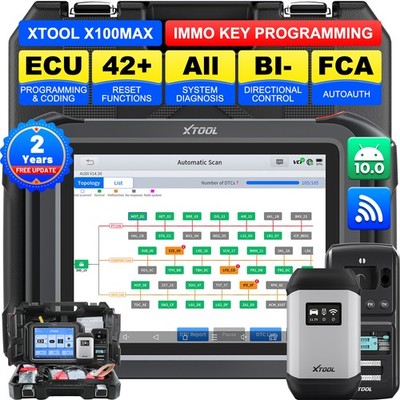 2026 XTOOL X100MAX KC501 Advanced Key Fob Programmer 42+ Services Coding Scanner