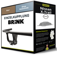Starre AnhäNgerkupplung FüR Nissan X-Trail 03.2007-12.2018 II Typ T31 Brink NEU