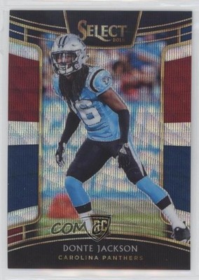 2018 Panini Select Concourse Tri-Color Prizm 51/199 Donte Jackson Rookie RC gn1