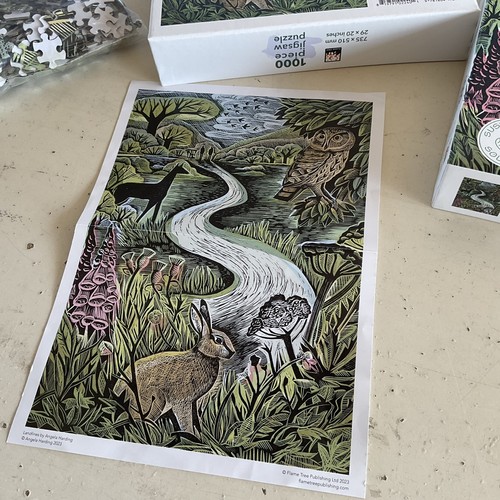 Adult Sustainable Jigsaw Puzzle Angela Harding - Landlines : 1000-pieces. Eth... - Picture 4 of 6