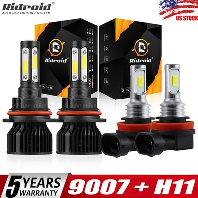 For Nissan Frontier LE SE XE SV S 2005-2024 LED Headlight Hi Low Fog Light Bulbs