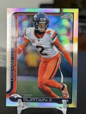 2025 NFL Football Topps Chrome Pat Surtain II Refractor #93 Denver Broncos