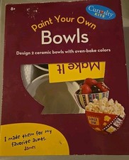 Paint a Pair O'Bowls Curiosity Kits Craft Sculpting Pottery Dishwasher safe!