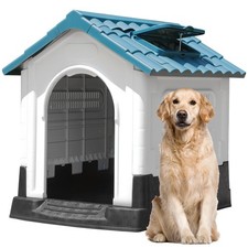 DWVO 41.3'' Plastic Foldable Dog House for Small, Medium, and Large Dogs, Wat...