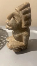 SITTING TOLTEC MARBLE FIGURE, MEXICO