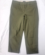 Talbots Women's Petites The Perfect Crop Pants Olive Green Size 6P 6 P Petite