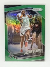 2025 Panini Prizm WNBA - Green Prizms #23 - Jackie Young - Las Vegas Aces