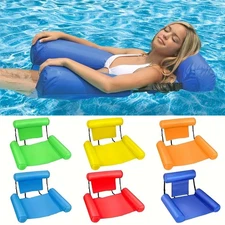 New Hot Inflatable Recliner Chair Swimways Dry Float Socializer Pool Float Fun