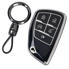 Key Fob Cover, Car Key Case Shell Protector Compatible with 2022-2025 Black