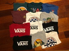VANS Lot Tee T-Shirt Lot of 12 Skateboard Off The Wall Boys Size 5/Medium