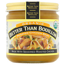 Better Than Bouillon Organic Roasted Chicken Base, Shelf Stable, 8 oz Jar.