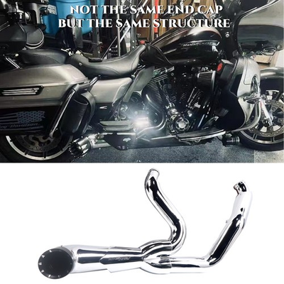 #ad #ad Head Turning Loud Sound 2 into 1 Exhaust Pipes for Harley 1995 2016 Upgrading $617.00
