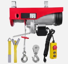 Electric Hoist 440lbs Crane Winch with Wired Remote Control 480W 110V new