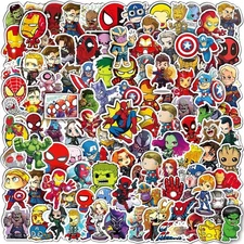 200PCS Cool Character Stickers for Water Bottles Skateboard Luggage Laptop Bumpe