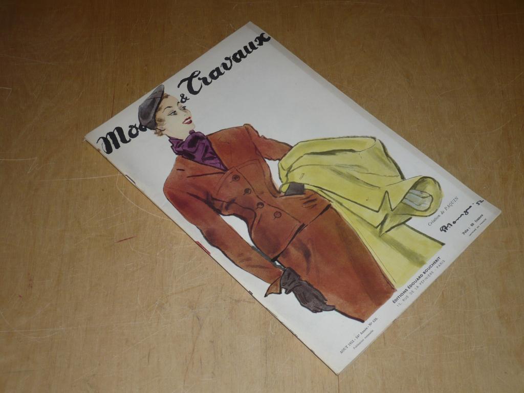 Page De Magazine Modes Et Travaux Août 1952 - Patron Poupée Françoise, Occasion