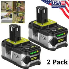 2PCS For RYOBI P107 P108 8.0Ah High Capacity Battery 18Volt Lithium-Ion One Plus