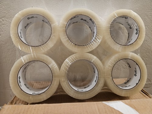 36 Rolls Quill Clear Shipping Packing Tape 1.88" x 109 Yards 1.85 MIL BOX 6 X 6 - Picture 5 of 10