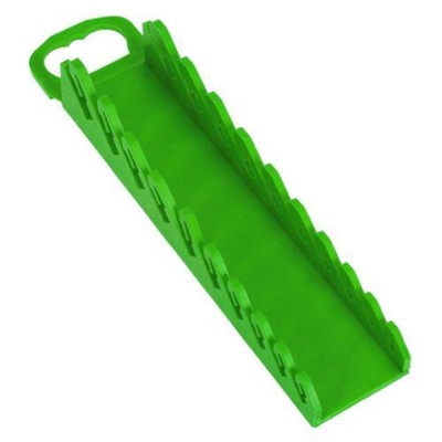 WR09HV Sealey Reverse Spanner Rack Capacity Hi-Vis Green Tool Storage Stands