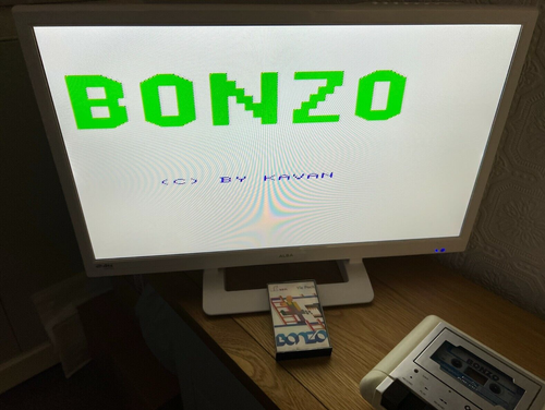 VIC 20 Kavan Bonzo Vintage Cassette Game - Rare Working -👽👾Retro Gift Idea👾👽 - Afbeelding 2 van 12