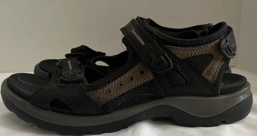 Ecco Yucatan Herren Sandalen schwarz Wildleder Wandern Sport Größe 40 - Bild 6 von 7