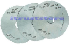 3 PC 2" INCH CIRCULAR PRECISION SAW BLADES FOR MINI CHOP CUT-OFF SAW METAL WOOD