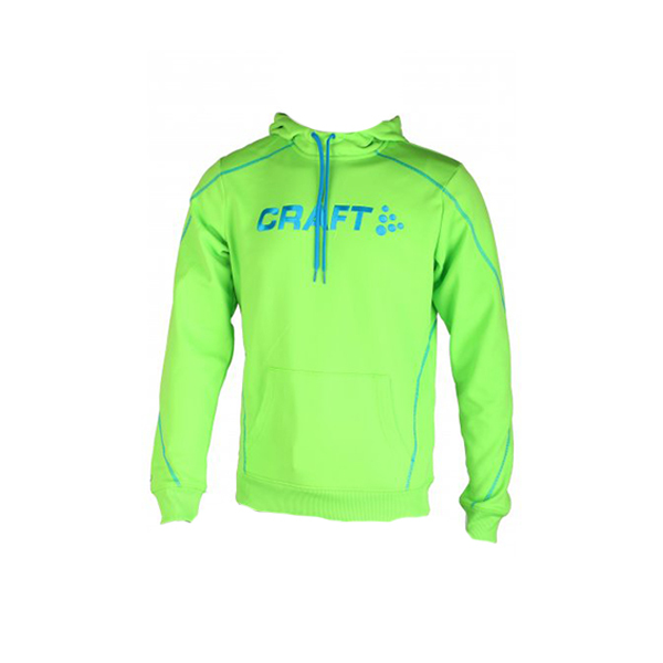 Craft Felpa in pile Shout verde con cuciture azzurre Craft Felpa in pile Shout verde con cuciture azzurre servicio considerado