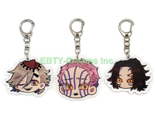 Set of 3 Demon Slayer Anime Acrylic Keychain Akaza, Doma, Kokushibo v1 - 第 1/2 張圖片