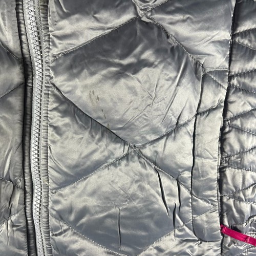 The North Face Girls Puffer Jacket Gray Pink Full Zip Long Sleeve Size XL Nylon - Picture 4 of 16