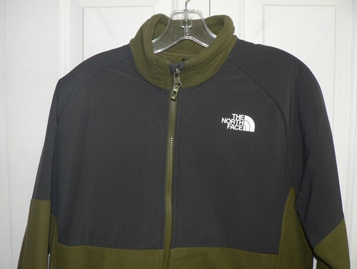 North Face Glacier Heavyweight Full Zip Jacket Forest Olive/Asphalt Grey M $140 - Picture 7 of 10