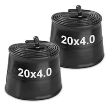 2 Pack 20X4.0 Fat Bike Tube, Heavy Duty 20X4.0 E-Bike Fat Bicycle Inner Tube