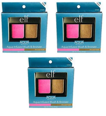 3 Pack - e.l.f. Aqua Beauty Aqua - Infused Blush & Bronzer With Mirror  elf
