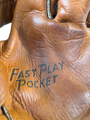 Vintage 1950s Fast Play Pocket Major League Model GC 1315 Catchers Mitt - Picture 4 of 7