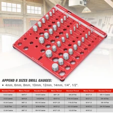 34 Nut and Bolt Inch and Metric Thread Checker Screw Thread Identifier Gauge