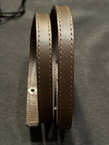 NUEVO BRAZALETE BRAZALETE DAVID YURMAN $450 CUERO PLATA CABLE TRIPLE ENVOLTURA AUTÉNTICO - Imagen 14 de 24